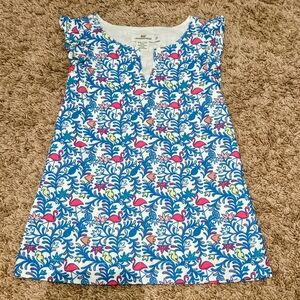 Vineyard Vines Floral Flamingo Dress